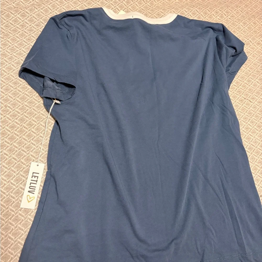 LetLuv Navy Star Navy T-Shirt - Picture 3 of 3